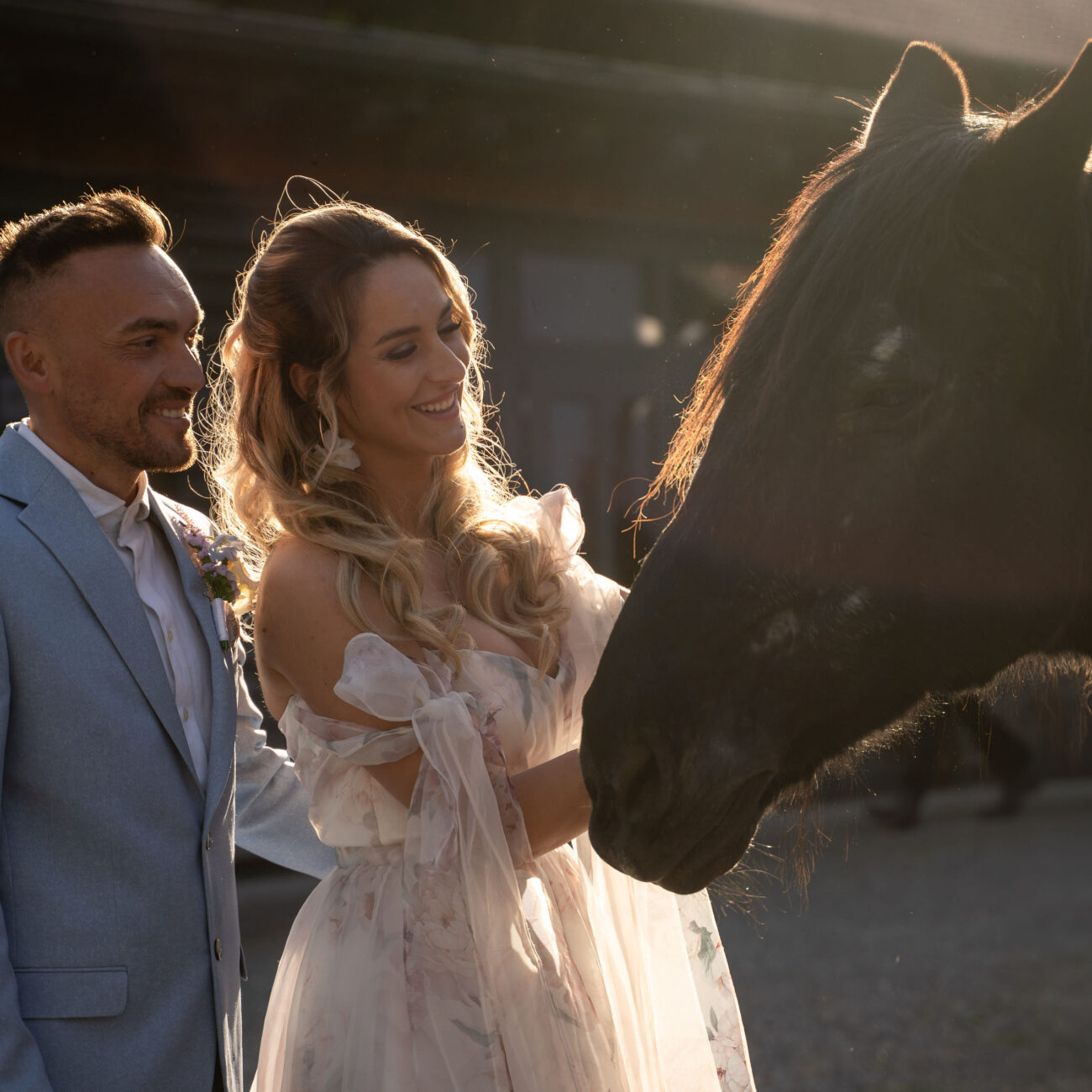 Couple enjoying a relaxed moment during their luxury destination wedding in Europe, planned by Jessica Schaile Weddings.