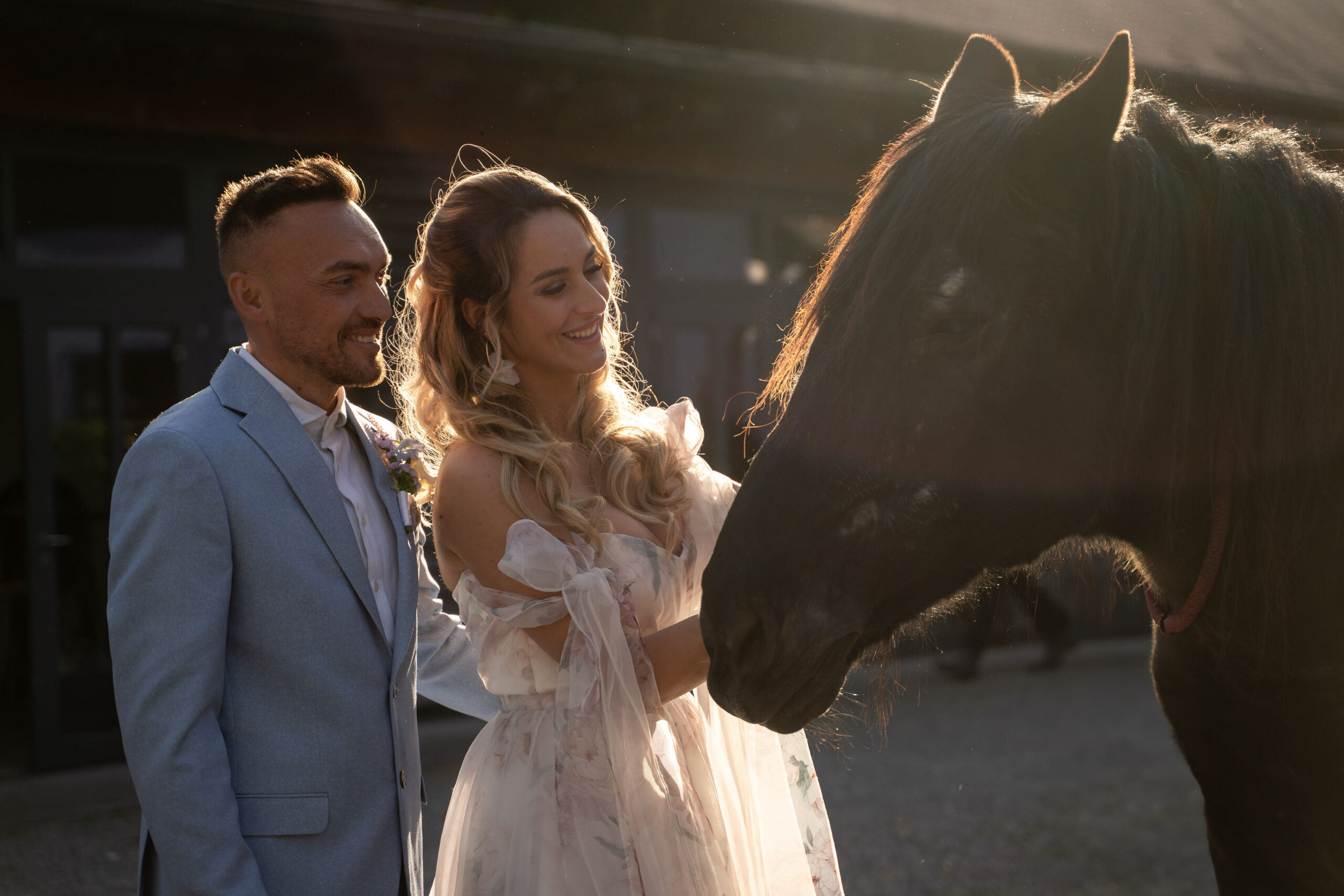 Couple enjoying a relaxed moment during their luxury destination wedding in Europe, planned by Jessica Schaile Weddings.